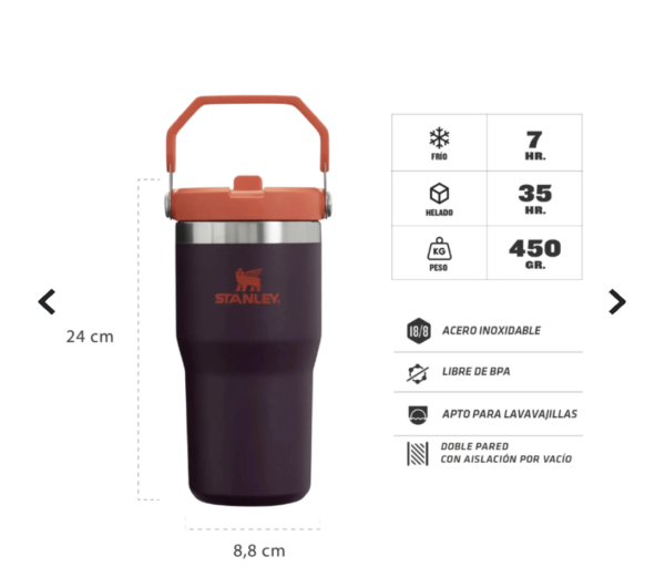 Botella Stanley Flip Straw 591 ml - Imagen 8